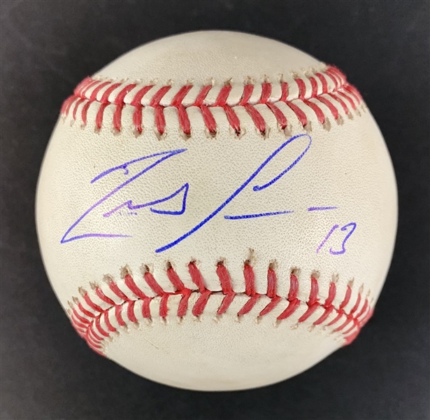 Ronald Acuna Game Used & Signed OML Baseball :: Pitched to Acuna, used 7-19-2019 Nationals vs Braves (MLB Holo & PSA/DNA)