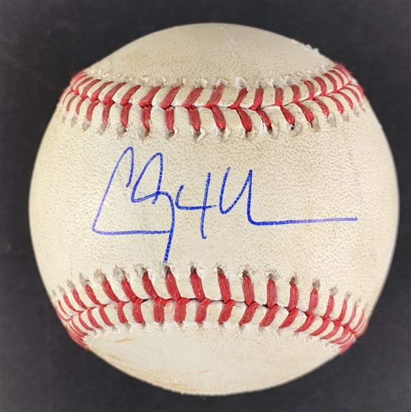 Clayton Kershaw Game Used & Signed OML Baseball :: Kershaw Pitched 4-27-2019 Pirates vs Dodgers (MLB Holo & PSA/DNA)