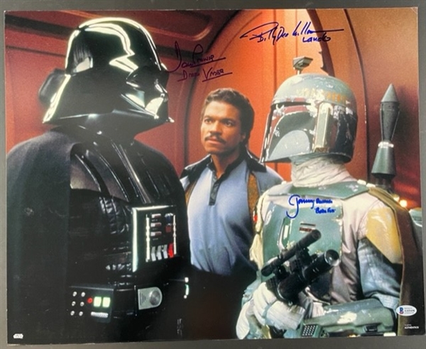 Star Wars: 20" x 16" Photograph Signed by Prowse, Williams, and Bulloch (Beckett/BAS)