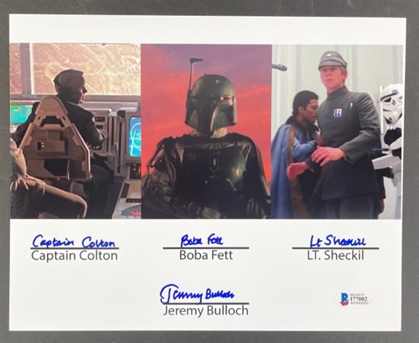 Star Wars 10" x 8" Photograph Signed & Inscribed by Jeremy Bulloch (Beckett/BAS)