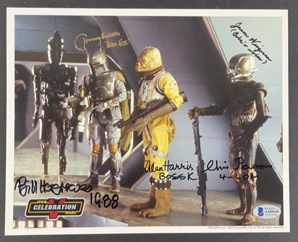Star Wars: The Empire Strikes Back Signed 10" x 8" Photograph, (5) Signatures Include: Bulloch, Wingreen, Parsons, Harris and Hargreaves (Beckett/BAS)