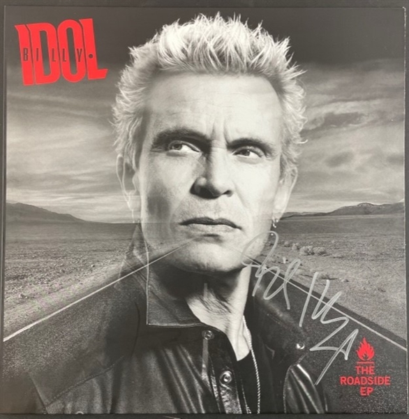 Billy Idol Signed "The Roadside EP" Album Cover (Beckett/BAS Guaranteed)