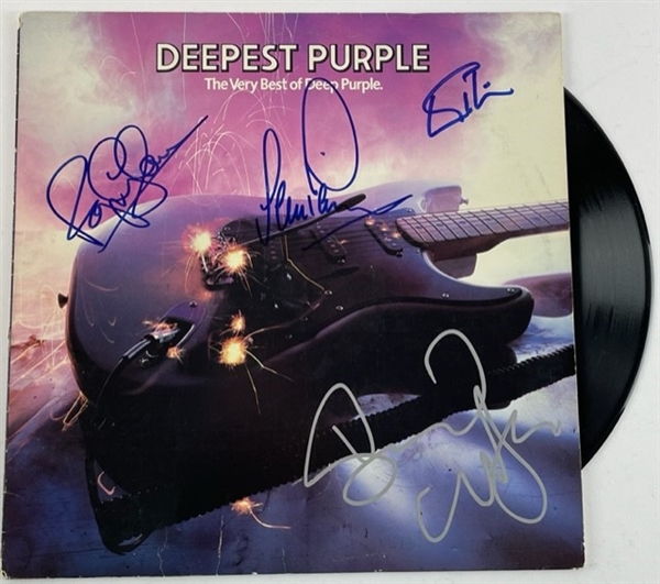Deep Purple Group Signed "Deepest Purple" Record Album - (4) Signatures (JSA)