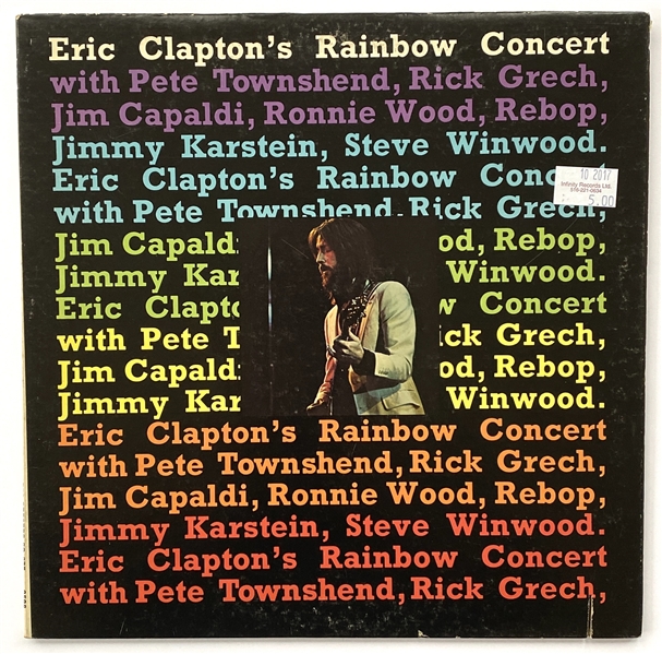 Eric Clapton In-Person Signed “Eric Clapton’s Rainbow Concert” Record Album (John Brennan Collection) (BAS Guaranteed)