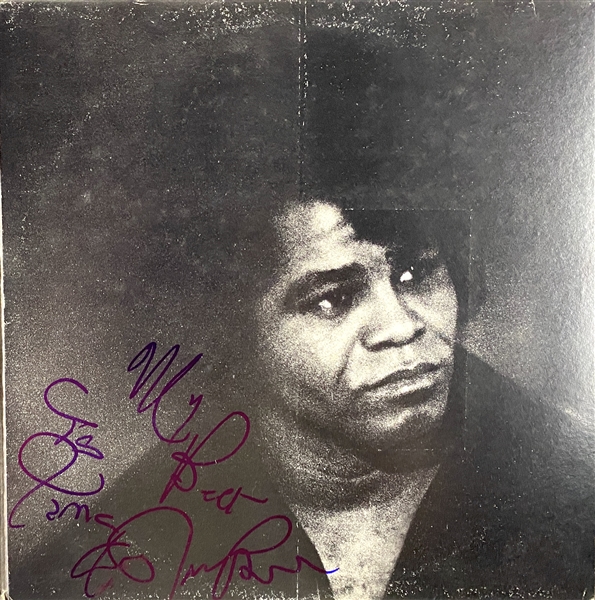 James Brown In-Person Signed “Black Caesar” Record Album (John Brennan Collection) (BAS Guaranteed)
