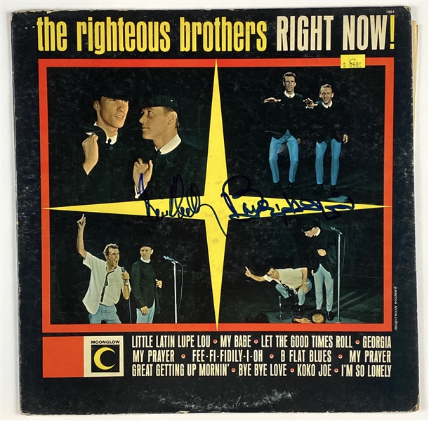 Righteous Bros In-Person Signed “Right Now” Record Album (2 Sigs) (John Brennan Collection)(BAS Guaranteed)