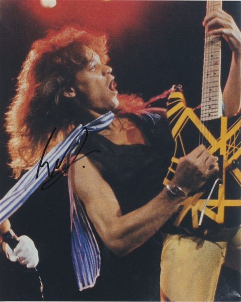 Eddie Van Halen In-Person Signed 8” x 10” Photo (John Brennan Collection) (BAS Guaranteed)