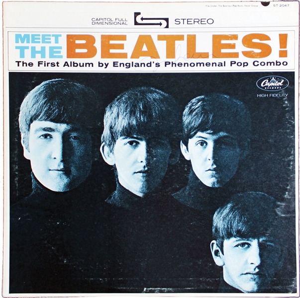 The Beatles: John Lennon RARE Signed Meet The Beatles Record Album (Beckett/BAS & Caiazzo LOAs)