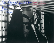 Star Wars: Obi-Wan & Darth Vader: Guinness, Prowse, & Jones Triple-Signed “Fight Scene” Signed 10” x 8” Photo from “A New Hope” (Beckett/BAS Guaranteed)