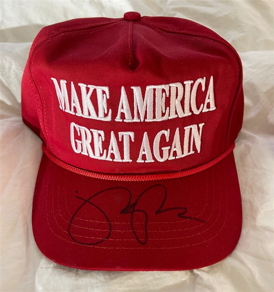 Donald Trump and Mike Pence Signed Caps IN-PERSON! (Beckett/BAS) 