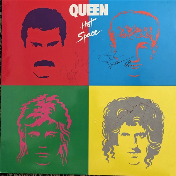 Queen Group Signed "Hot Space" Record Album with All Four Original Members! (Beckett/BAS Guaranteed)