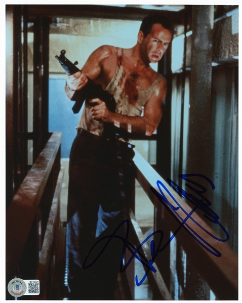 Bruce Willis Signed Die Hard 8" x 10" Photo (BAS)