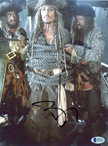 Johnny Depp Signed 8.5" x 11" Photo (BAS)