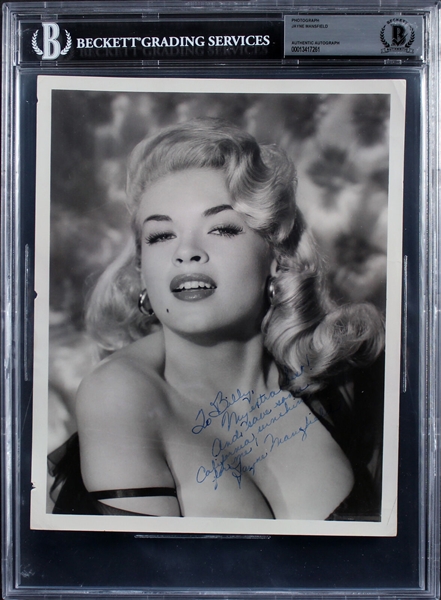 Jayne Mansfield Superbly Signed 8" x 10" Portrait Photograph (Beckett/BAS Encapsulated)