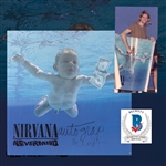 Nirvana: Kurt Cobain Signed 40" x 40" Nevermind Record Store Promo Poster with Amazing EXACT Photo Proof! (Beckett/BAS LOA)