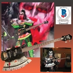 KISS: Gene Simmons Stage-Used & Signed "Blood Axe" Guitar :: Used 9/9/2021 in Irvine, CA (In-Person Photo ID Provenance) 