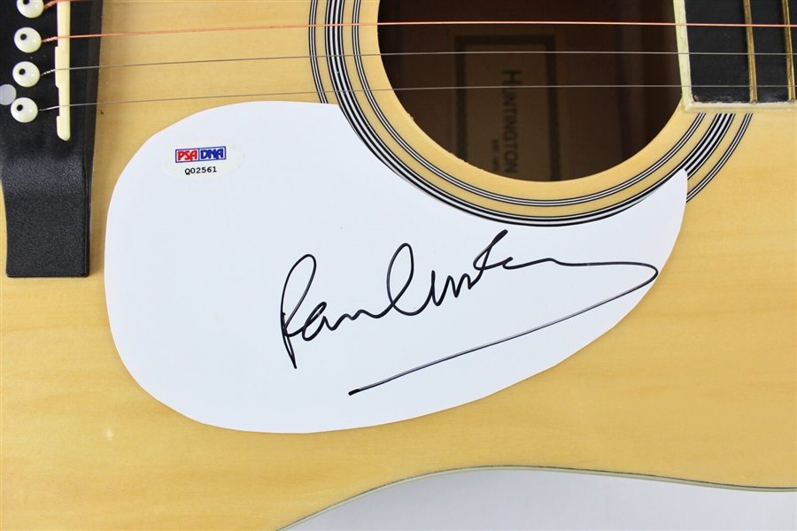 The Beatles: Paul McCartney Signed Acoustic Guitar with Custom Beatles Decals (PSA/DNA LOA)