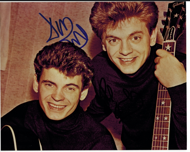 The Everly Brothers 10" x  8" Dual-Signed Photo (Beckett/BAS Guaranteed) 