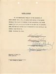 Elvis Presley Signed 1956 Music Waiver Contract (Beckett/BAS Guaranteed) 