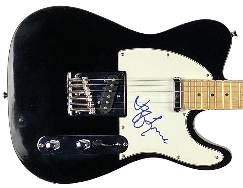 ELO: Jeff Lynne In-Person Signed Black Telecaster-Style Electric Guitar (John Brennan Collection) (BAS Guaranteed)