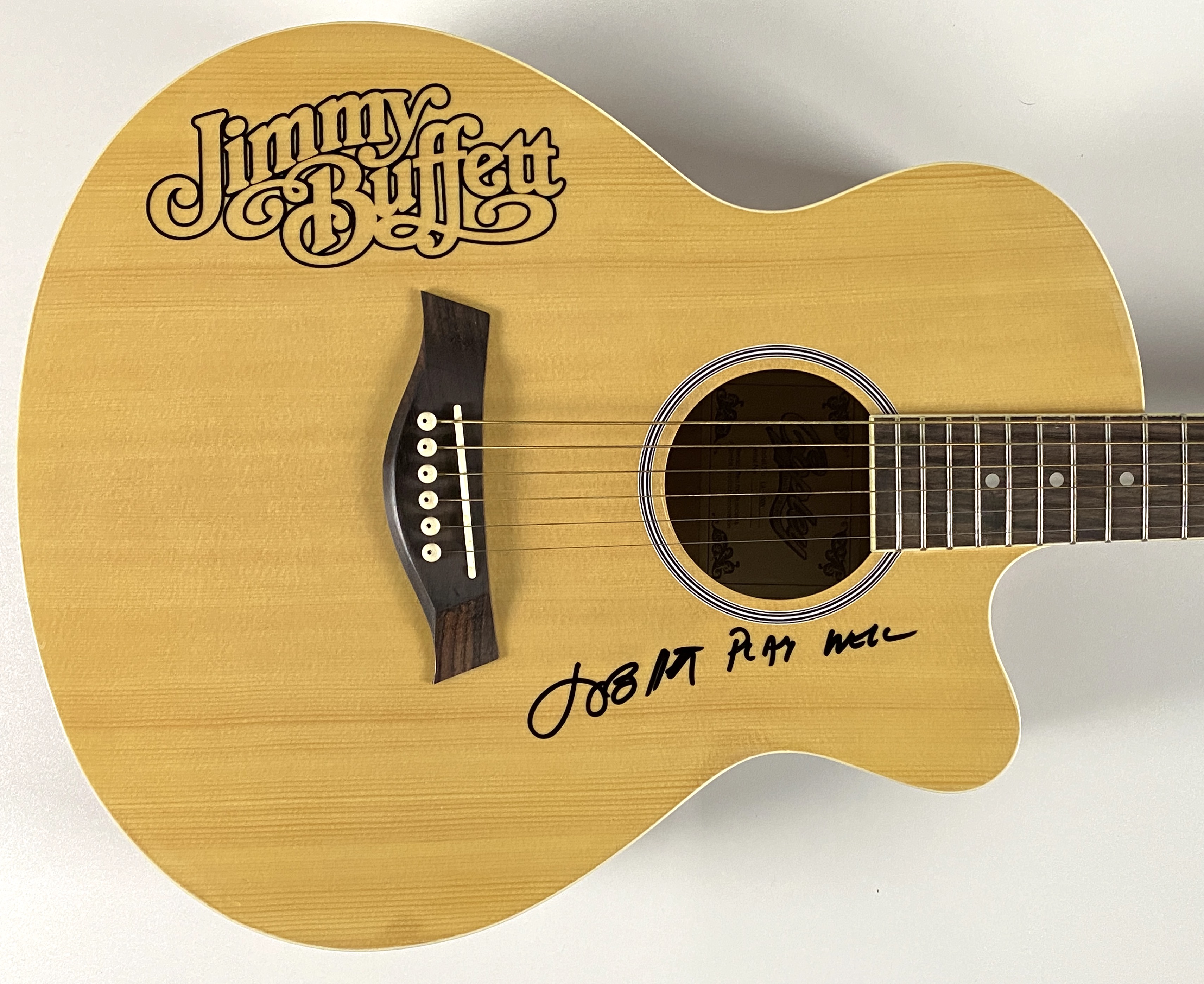 Jimmy Buffett Signed Acoustic Guitar (BAS Guaranteed) | Barnebys