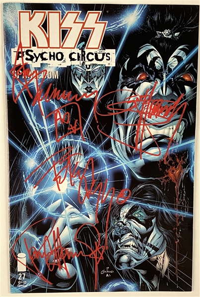 KISS Group Signed “Psycho Circus” Comic Book (Beckett/BAS Guaranteed) 
