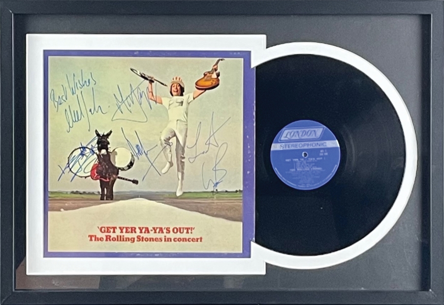 The Rolling Stones SCARCE Vintage Group Signed "Get Yer Ya-Yas Out" Record Album (5 Sigs)(Beckett/BAS LOA)