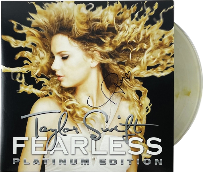 Taylor Swift Signed "Fearless" Record Album (JSA LOA)