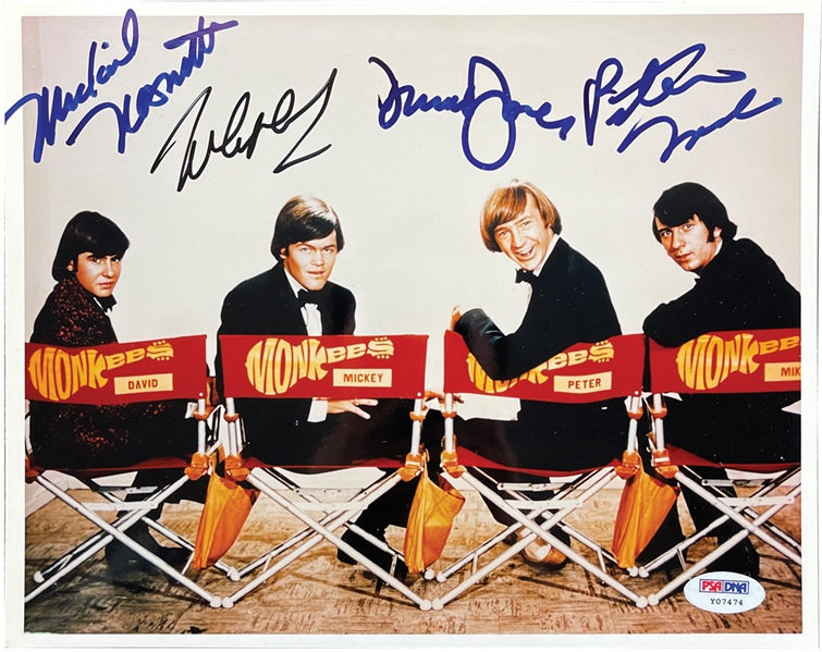 The Monkees Group Signed 8" x 10" Color Photo (PSA/DNA LOA)