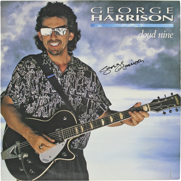 The Beatles: George Harrison Signed "Cloud Nine" Record Album (JSA LOA)
