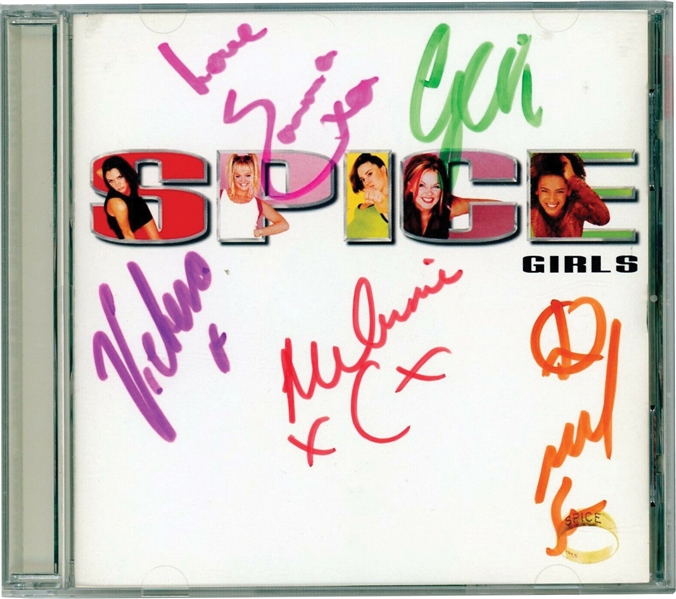 The Spice Girls Group Signed "Spice" Debut CD with All Five Members! (JSA LOA)