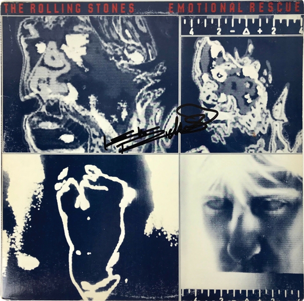 The Rolling Stones: Keith Richards Signed "Emotional Rescue" Record Album (PSA/DNA)