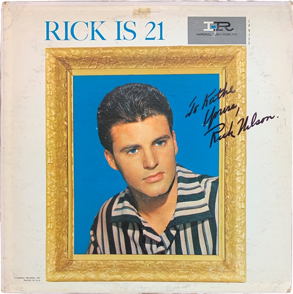 Rick Nelson Signed "Rick is 21" Record Album (Epperson/REAL LOA)