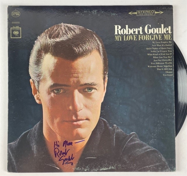 Robert Goulet Signed "My Love Forgive Me" Album (Beckett/BAS Guaranteed)
