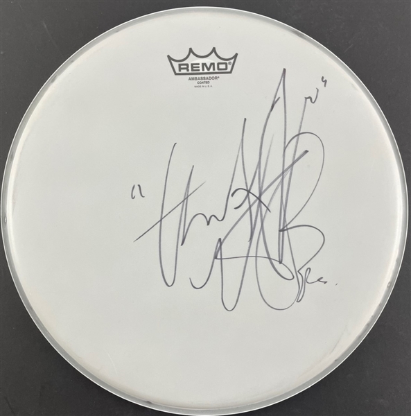 The Rolling Stones: Charlie Watts Signed 14" Drumhead w/ Inscription (BAS/Beckett)