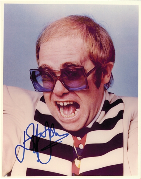 Elton John 8" x 10" Signed Photo (Beckett/BAS Guaranteed) 