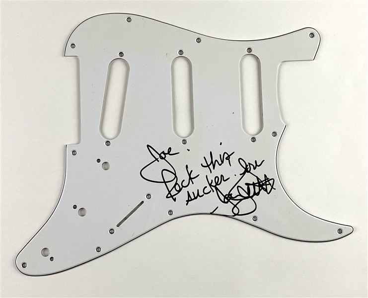 Joan Jett Signed Guitar Pickguard (Beckett/BAS Guaranteed) 