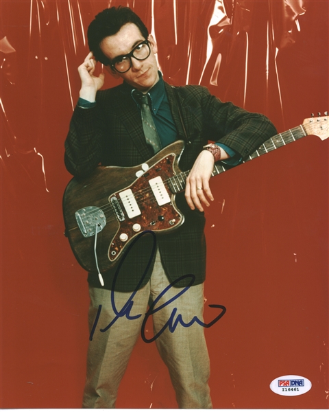 Elvis Costello Signed 8" x 10" Color Photograph (PSA/DNA)