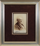 P.T. Barnum Signed 4.25" x 6.5" Cabinet Photo in Custom Framed Display (Beckett/BAS LOA)