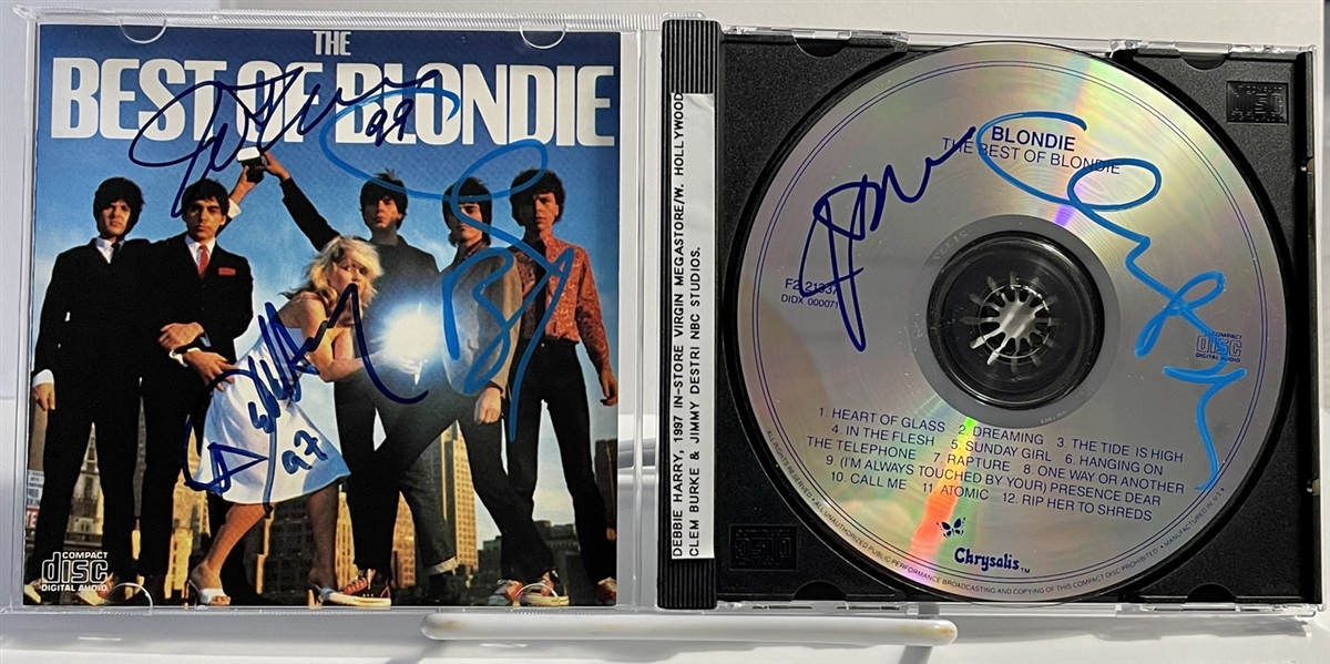 The Best Of Blondie Signed IN-PERSON CD! (Beckett/BAS Guaranteed)