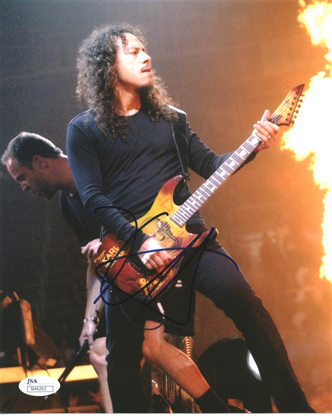 Metallica: Kirk Hammett Signed Photograph (JSA)