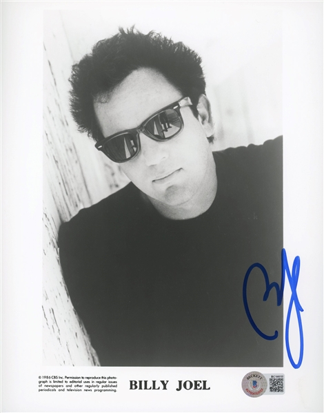 Billy Joel Signed 8" x 10" Studio Publicity Photo (BAS)