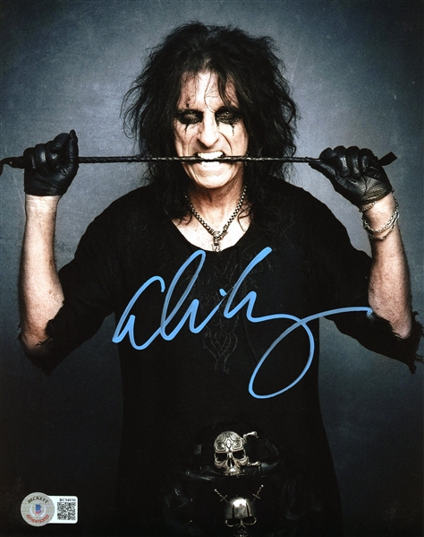 Lot of 3 Alice Cooper Signed 8" x 10" Photos (BAS)