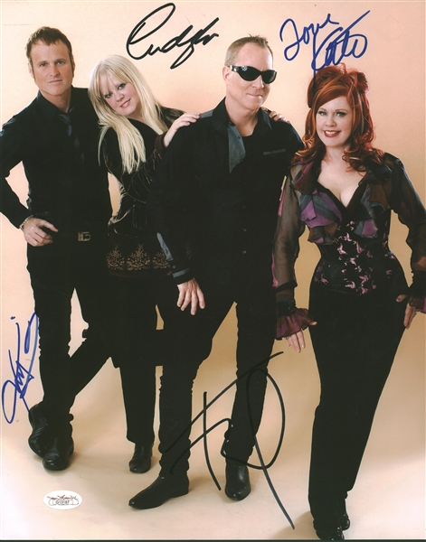 B-52s Group Signed Photograph with All 4 Members! (JSA)