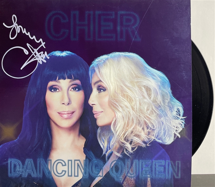 Cher Signed "Dancing Queen" Album w/ Vinyl (BAS)