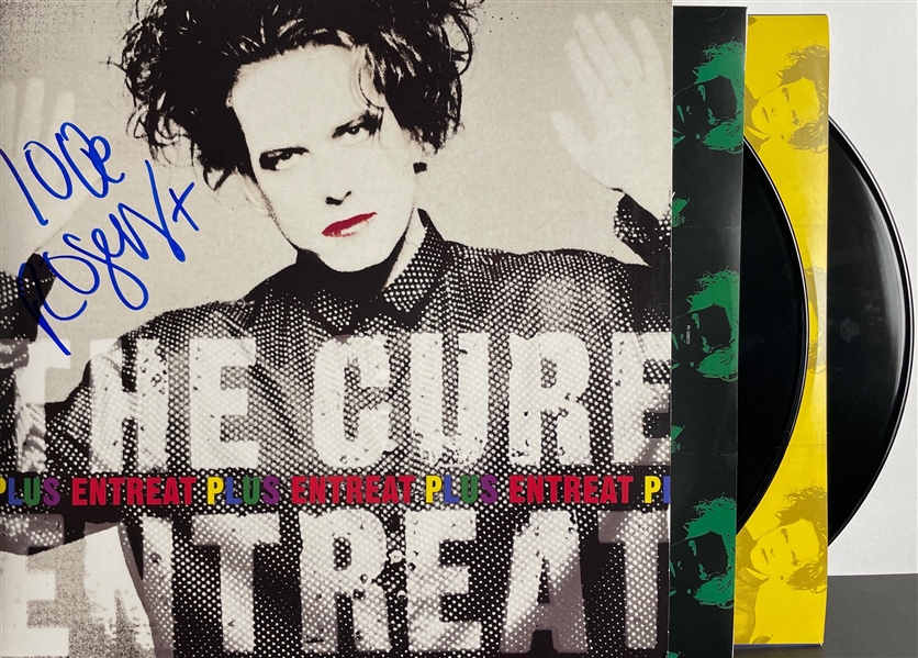 The Cure: Robert Smith Signed "Entreat Plus" Album w/ Vinyl (BAS)