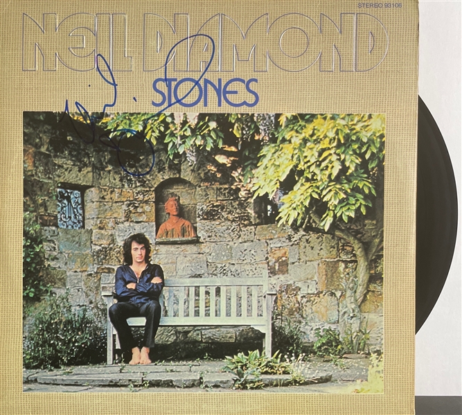 Neil Diamond Signed "Stones" Album w/ Vinyl (Beckett/BAS COA)