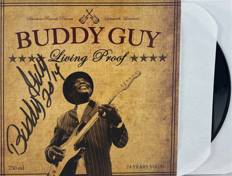 Buddy Guy Signed "Living Proof" Album (Beckett/BAS Guaranteed)