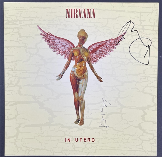 Nirvana Group Signed "In Utero" 12" x 12" Promotional Album Flat with Krist Novoselic & David Grohl (Epperson/REAL LOA)