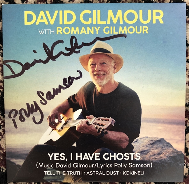 Pink Floyd: David Gilmour Signed "Yes, I Have Ghosts" CD Cover (Beckett/BAS Guaranteed)